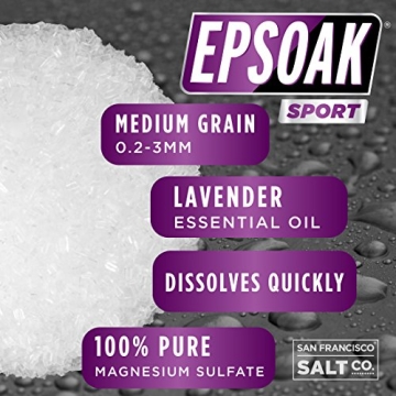 Epsoak Sport Lavender Epsom Salt - Relaxing Soak for Athletes