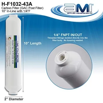 Inline Carbon Water Filter for Pure Clean Drinking Water