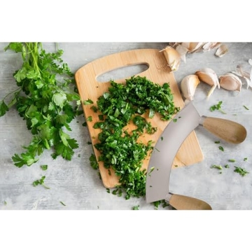 HIC Kitchen Mezzaluna Chopper for Easy Meal Preparation