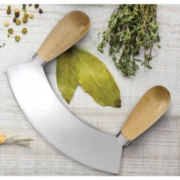 HIC Kitchen Mezzaluna Chopper for Easy Meal Preparation