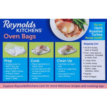Reynolds Turkey Oven Bags - Hassle-free Roasting Solution