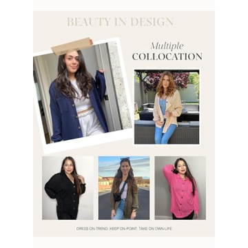 Dokotoo Women Waffle Knit Top 2024 Fashion Oversized Comfort