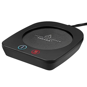 VOBAGA Mug Warmer& Coffee Mug Warmer for Office Desk Use, Candle Warmer with Three Temperature Setti...