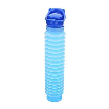 WMJJ Shrinkable Urinals,750ML Male Female Portable Mobile Toilet Potty Pee Urine Bottle,Reusable Emergency Urinal for Travel,Camping,Traffic Jam and Queuing