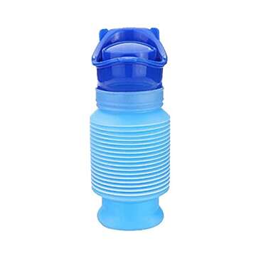 WMJJ Shrinkable Urinals,750ML Male Female Portable Mobile Toilet Potty Pee Urine Bottle,Reusable Emergency Urinal for Travel,Camping,Traffic Jam and Queuing