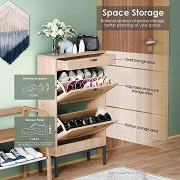 Yechen Shoe Rack - Elegant Storage Solution for Entryways