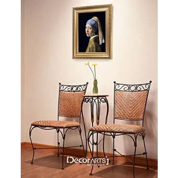 DECORARTS - Girl With A Pearl Earring by Johannes Vermeer. The World Classic Art Reproductions. Giclee Print with Matching Museum Frame, 16x20, Finished size: 22x26