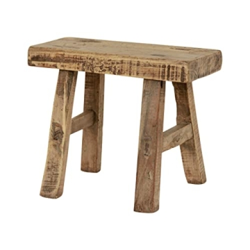 Artissance Vintage Mini Stool - Handcrafted Natural Wood