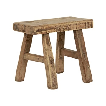 Artissance Vintage Mini Stool - Handcrafted Natural Wood