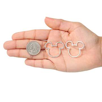 Stylish Disney Mickey Mouse Hoop Earrings for Women