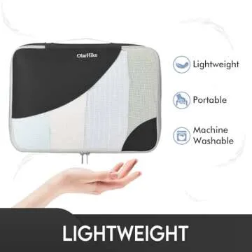 OlarHike 6 Set Packing Cubes for Travel, 3 Various Sizes(Large,Medium,Small), Luggage Organizer Bags...