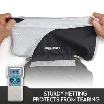 OlarHike 6 Set Packing Cubes for Travel, 3 Various Sizes(Large,Medium,Small), Luggage Organizer Bags for Travel Accessories Travel Essentials, Travel Cubes for Carry on Suitcases (Black)