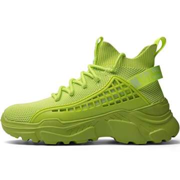 XIDISO Walking Shoes Slip On Breathe Mesh Sock fitness Sneakers Women Fashion Sneakers Comfort Chunk...