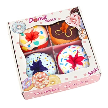 Funny Donut Socks Box - Quirky Gifts for Women & Teens