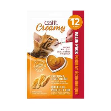 Catit Creamy Lickable Cat Treat - Healthy Hydrating Treats