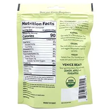 VegoBears Vegan Gummy Bears Variety Pack – Organic Gummy Bears, Vegan Gummies, Organic Candy, Vegan Candy, Gelatin-Free Gummies