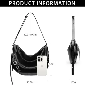 LA FESTIN Leather Large Shoulder Bag for Women