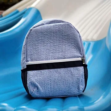 Seersucker Toddler Backpack for Preschool Kids - Lightweight