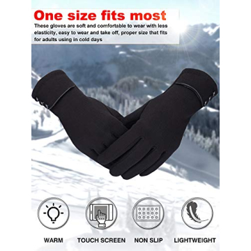 Stylish Winter Gloves Set for Women - Touchscreen & Warm