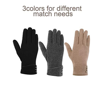 Stylish Winter Gloves Set for Women - Touchscreen & Warm