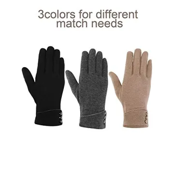 Stylish Winter Gloves Set for Women - Touchscreen & Warm