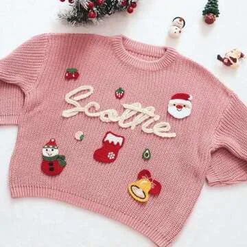 Personalized Baby Sweaters with Custom Embroidered Names