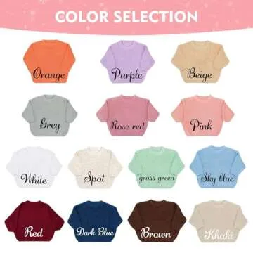 Personalized Baby Sweaters with Custom Embroidered Names
