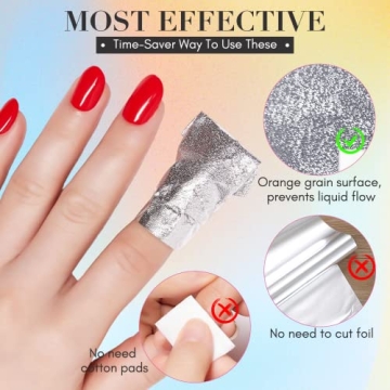 Markartt Nail Polish Remover Foil Wraps 200ct for Easy Use