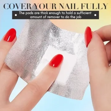 Markartt Nail Polish Remover Foil Wraps 200ct for Easy Use