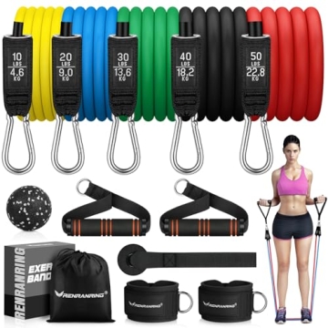 Versatile RENRANRING Resistance Bands Set for Home Workouts