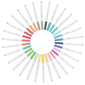 CRAFT WORLD 0.4 Tip Fine Point Pens for Cricut Maker 3/Maker/Explore 3/Air 2, Ultimate Fine Point Pens Set of 30 Pack Assorted Tools Accessories Writing Drawing Pen Compatible with Machine