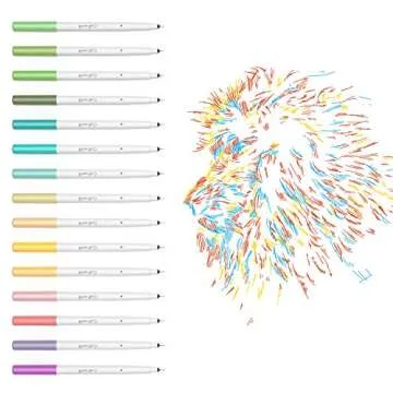 CRAFT WORLD 0.4 Tip Fine Point Pens for Cricut Maker 3/Maker/Explore 3/Air 2, Ultimate Fine Point Pens Set of 30 Pack Assorted Tools Accessories Writing Drawing Pen Compatible with Machine