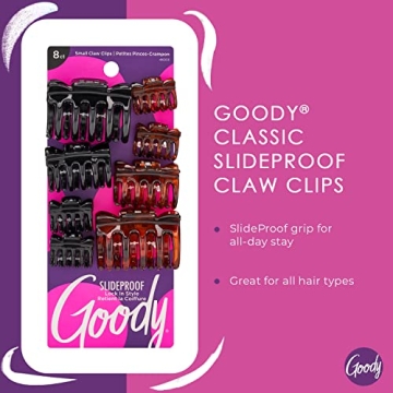 Goody Classic Claw Clips - Assorted Sizes for All Hair Types