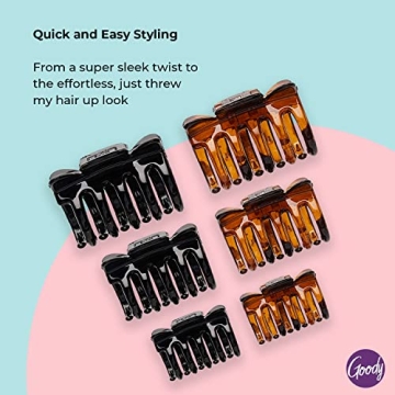 Goody Classic Claw Clips - Assorted Sizes for All Hair Types