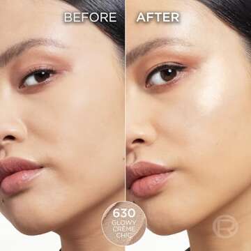 L'Oreal Paris True Match Lumi Le Glow Highlighter Stick, Luminous, Satin, Glowy Highlighter for Face and Body, 630 Crème Chic, 0.25 Oz