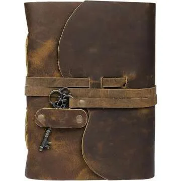 CUERO Vintage Leather Sketchbook Journal for Artists