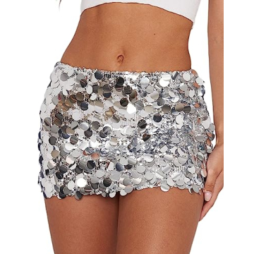 Justalwart Sequin Mini Skirt for Stylish Nights Out