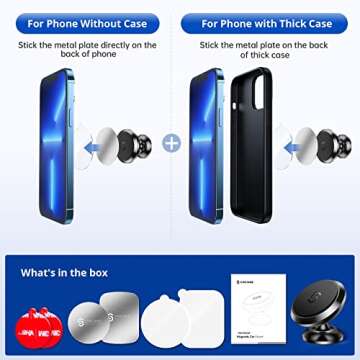 Syncwire Magnetic Car Phone Holder – Adjustable & Compatible
