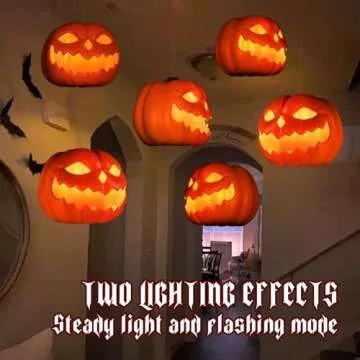 Floating LED Pumpkins - Magical Halloween Decorations