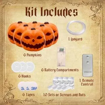 Floating LED Pumpkins - Magical Halloween Decorations