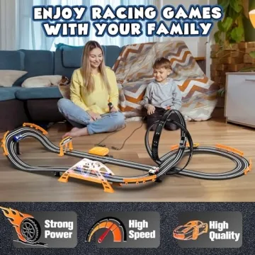 Slot Car Racing Track for Kids - 4 Cars Included