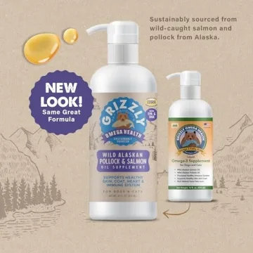 Grizzly Omega Health Wild Salmon Oil for Pets