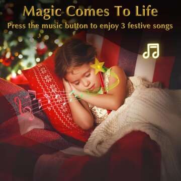 Magical Christmas Wand Remote Control Outlet | Christmas Tree Remote Control | Christmas Tree Decorations | Christmas Tree Ornaments | No Batteries Included | Smart Outlet with 100 Ft Range - Red