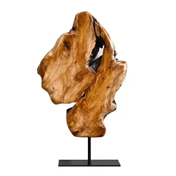 WELLAND Irregular Cedar Wood Root Sculpture for Home Office