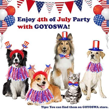 Stylish GOYOSWA Dog 4th of July Outfit for All Breeds