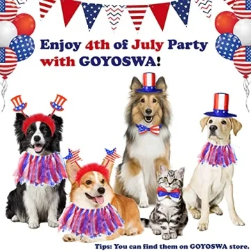 Stylish GOYOSWA Dog 4th of July Outfit for All Breeds