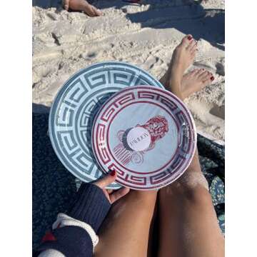 Adonis Pavilion Dessert Plates, 8 Inch, Stylish & Disposable
