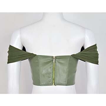 Joukavor Sexy Off Shoulder Corset Top for Women