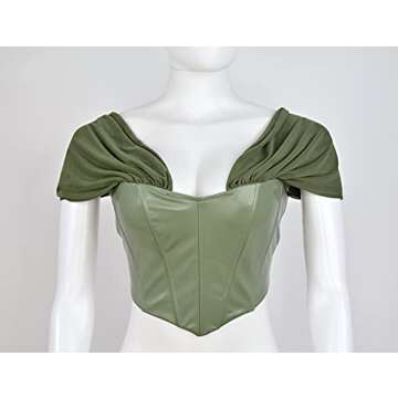 Joukavor Sexy Off Shoulder Corset Top for Women