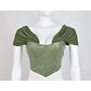 Joukavor Sexy Off Shoulder Corset Top for Women